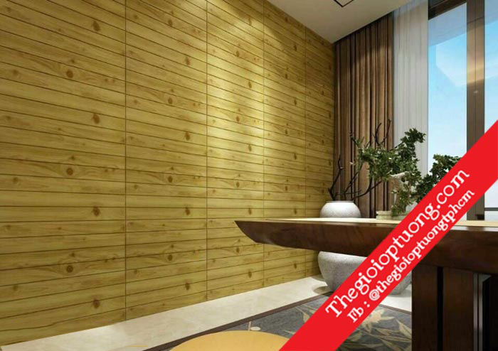Xốp dán tường giả gỗ vân gỗ đẹp Kho xốp 3D giá sỉ - Thế giới ốp tường