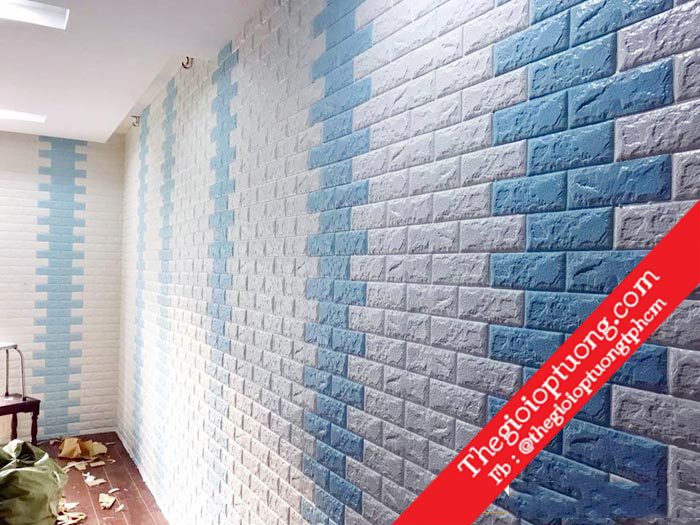 Cửa hàng giấy dán tường rẻ đẹp , xốp dán tường gạch Lâm Đồng