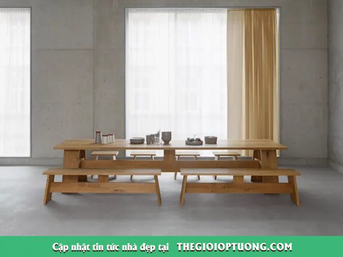 10 mẫu bàn gỗ cực đẹp cho không gian sống và làm việc