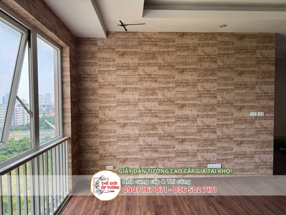 thuê đội thợ thi công giấy dán tường hcm cho nhà ở, công trình