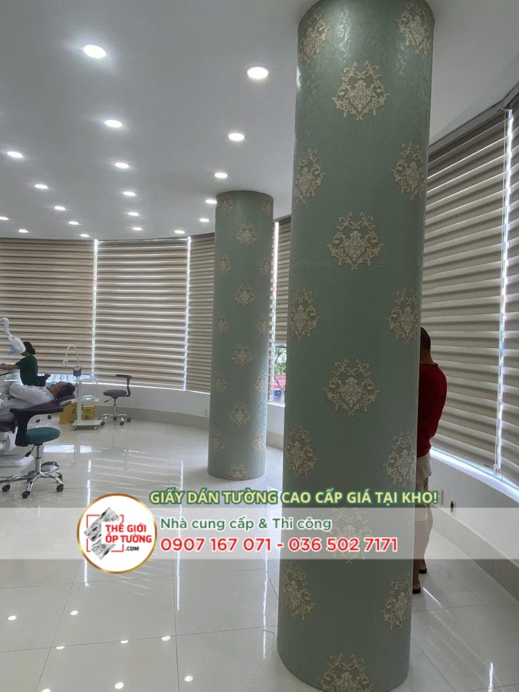 thuê đội thợ thi công giấy dán tường hcm cho nhà ở, công trình