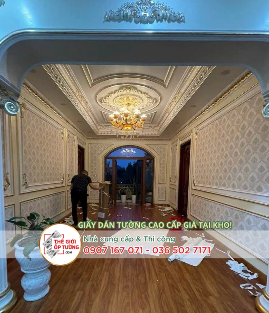 Thi công giấy dán tường hcm giá bao nhiêu? Đơn vị chuyên thi công giấy dán tường