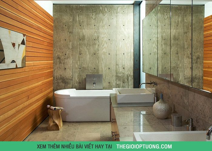 6 kiểu trang trí phòng tắm đẹp với cây xanh tươi mát