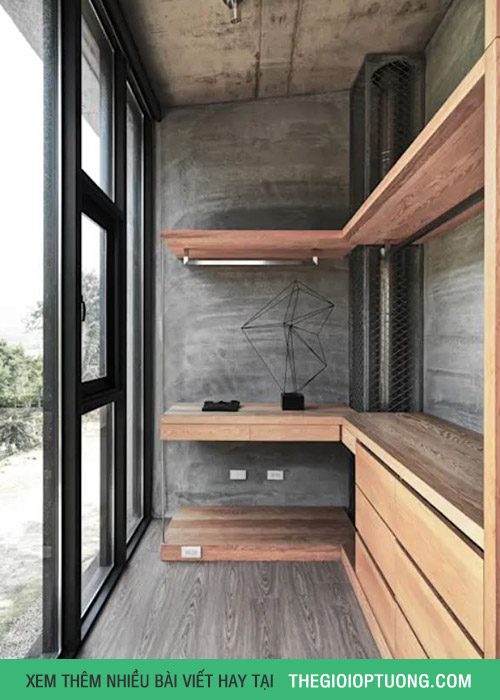 Hot : Nhà bê tông cực đẹp với nội thất gỗ