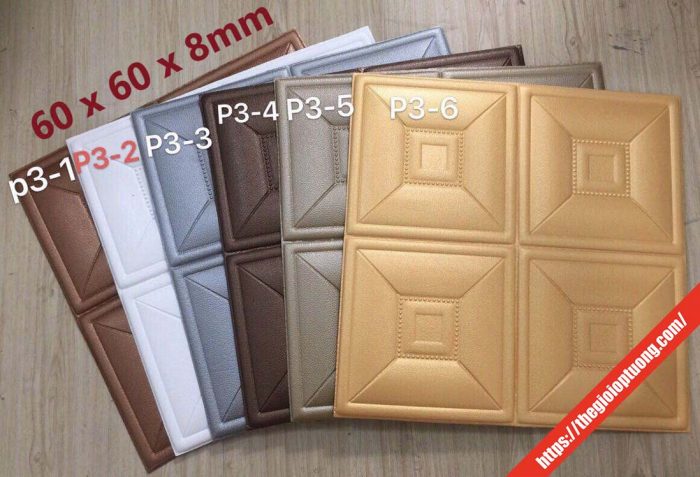 Xốp dán tường 3D giả da cao cấp sang trọng Xốp dán tường 3D giả da cao cấp sang trọng