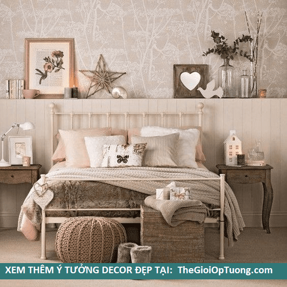 decor phòng ngủ sử dụng tone màu pastel nhẹ nhàng hay màu classic cổ điển