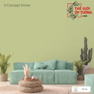 Giấy dán tường Hàn Quốc màu trơn 7914-8 | V-concept