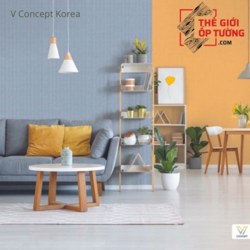 Giấy dán tường Hàn Quốc màu trơn 7915-11 | V-concept
