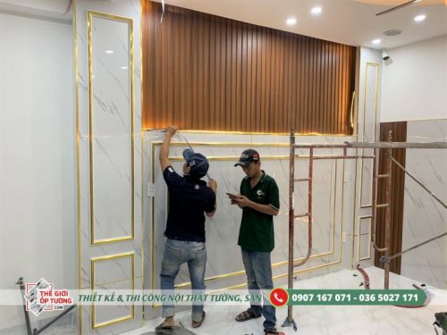 Địa chỉ thi công tấm nhựa ốp tường PVC đẹp tại TPHCM, Mỹ Tho