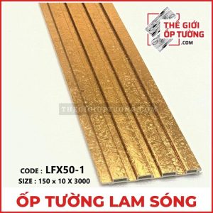 Ốp Tường Lam Sóng Màu Gold LFX50 - Vàng Kim