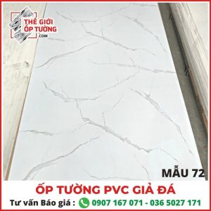 Tấm nhựa giả đá ốp tường PVC mẫu 72