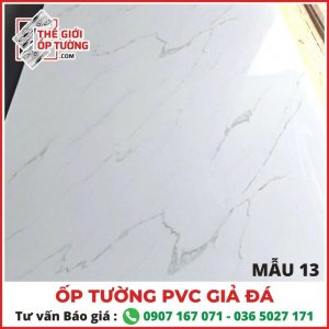 Tấm nhựa giả đá ốp tường PVC mẫu 13