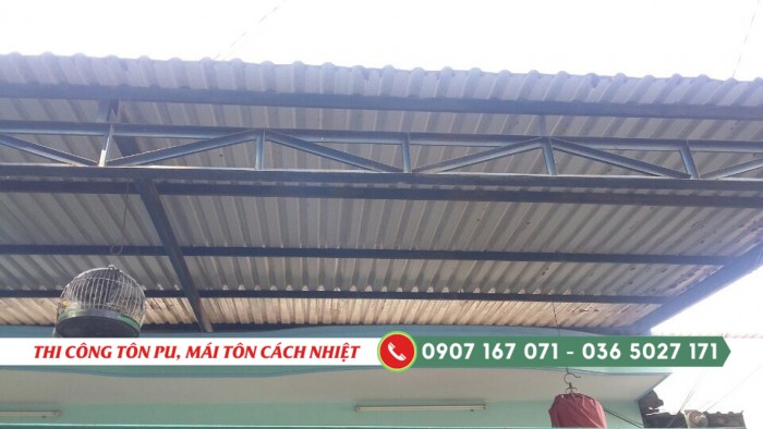 Ứng dụng thi công mái tôn cách nhiệt PU tại TPHCM, Mỹ Tho - Tiền Giang