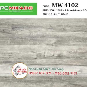 Sàn Gỗ SPC Hèm Khóa Cao Cấp MIKADO 5.5mm - MW4102