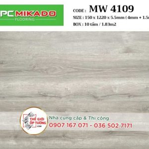Sàn Gỗ SPC Hèm Khóa Cao Cấp MIKADO 5.5mm - MW4109