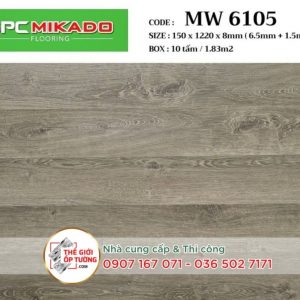 Sàn Gỗ SPC Hèm Khóa Cao Cấp MIKADO 8mm - MW6105