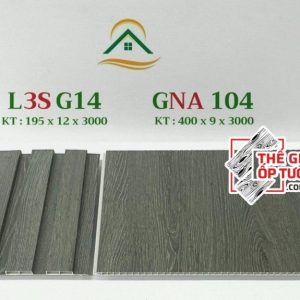 Ốp tường vân gỗ nano và lam sóng đồng màu L3SG14 - GNA104