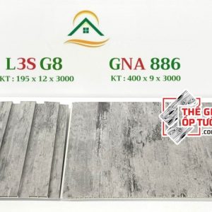 Ốp tường vân gỗ nano và lam sóng đồng màu L3SG8- GNA886