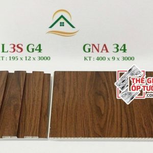 Ốp tường vân gỗ nano và lam sóng đồng màu L3SG4 - GNA34