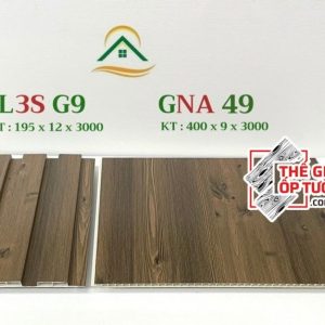 Ốp tường vân gỗ nano và lam sóng đồng màu L3SG9 - GNA49