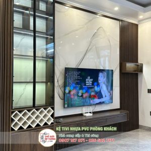 Mẫu Kệ Tivi Nhựa PVC 01- Hệ Tủ Kệ Tivi Phòng Khách ECO
