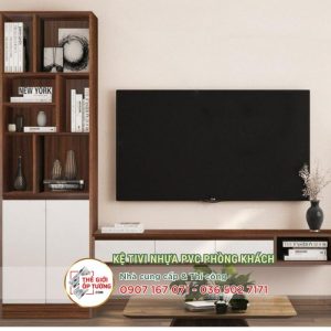 Mẫu Kệ Tivi Nhựa PVC 13 - Hệ Tủ Kệ Tivi Phòng Khách ECO