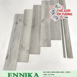 Sàn Nhựa Hèm Khóa 4mm Vân Gỗ ENNIKA - 7701