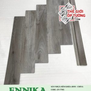 Sàn Nhựa Hèm Khóa 4mm Vân Gỗ ENNIKA - 7705