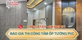 Báo giá thi công tấm ốp tường pvc tại quận 12 Tphcm