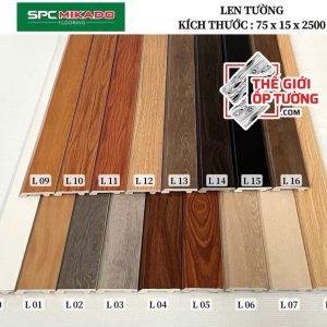 Len Tường Vân Gỗ SPC Mikado