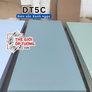 Tấm ốp tường đa năng sợi than tre đơn sắc xanh ngọc