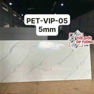 Tấm ốp tường than tre vân đá 5mm PET VIP 05