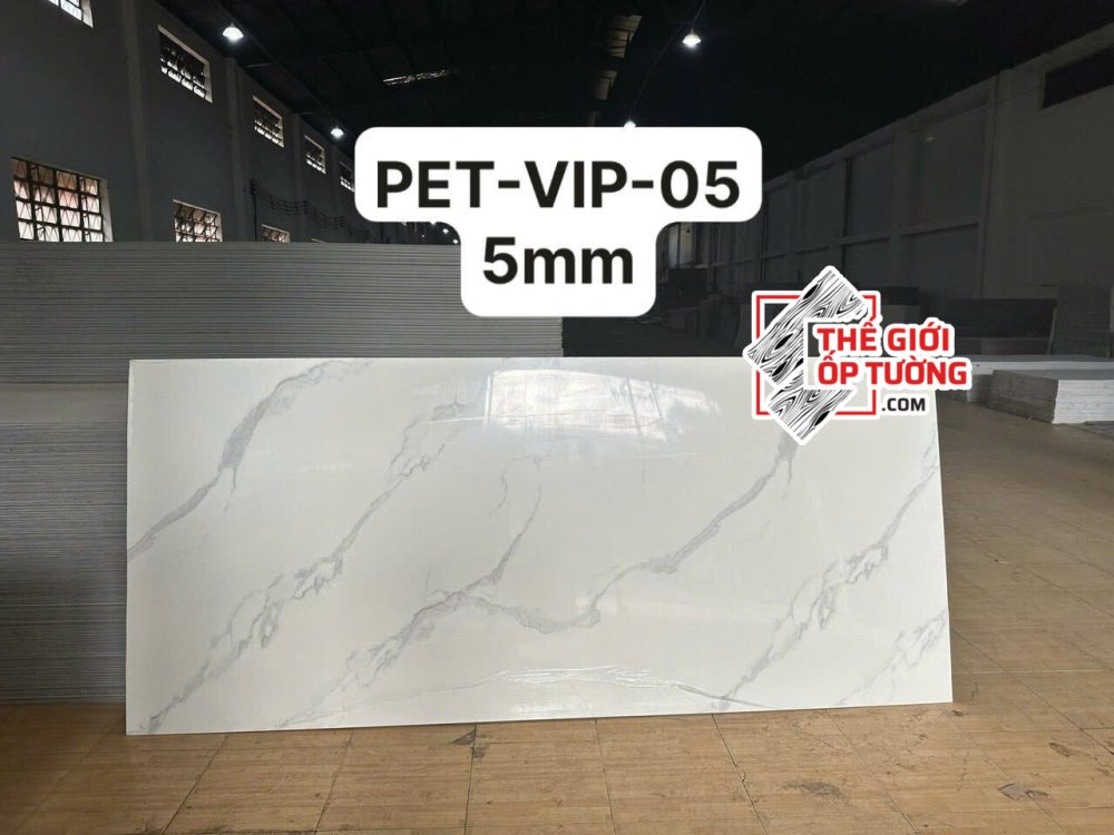 Tấm ốp tường than tre vân đá 5mm PET VIP 05