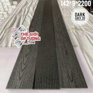 Tấm ốp tường sàn composite ngoài trời - Thanh đa năng darkgrey