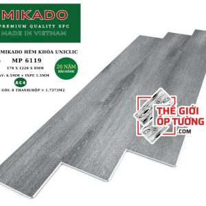 Sàn Gỗ SPC Hèm Khóa Cao Cấp MIKADO 8mm - MP6119