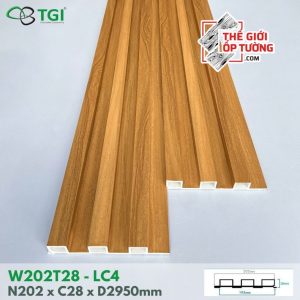 Ốp Gỗ Nhựa Trong Nhà TGI - Lam 3 Sóng Cao