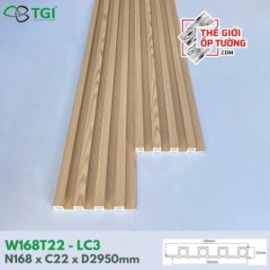 Ốp Gỗ Nhựa Trong Nhà TGI - Lam 4 Sóng Cao