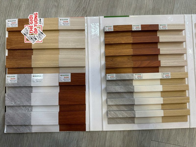 thi công tấm ốp tường nano lam sóng glotex Thế Giới Ốp Tường