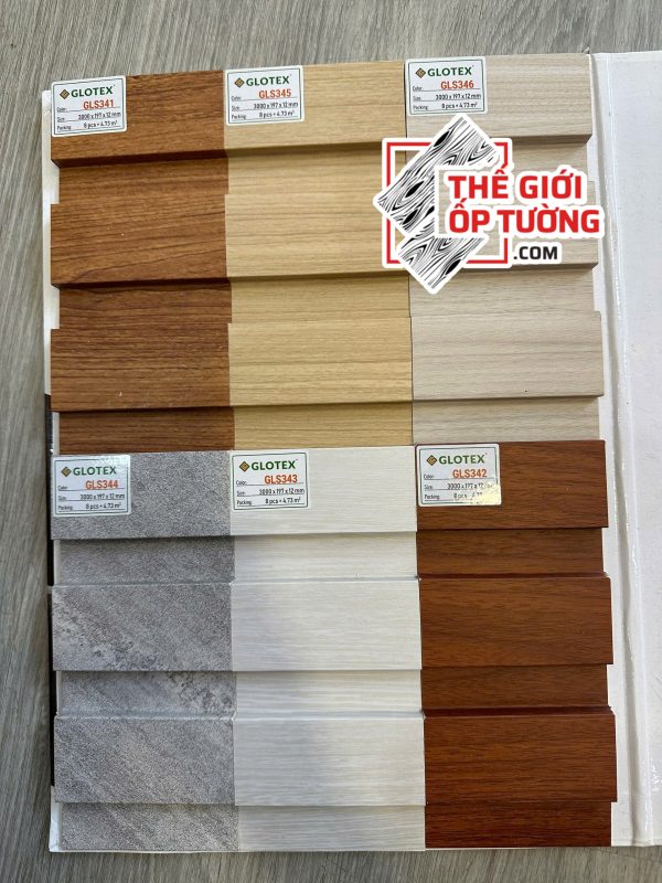 thi công tấm ốp tường nano lam sóng glotex Thế Giới Ốp Tường