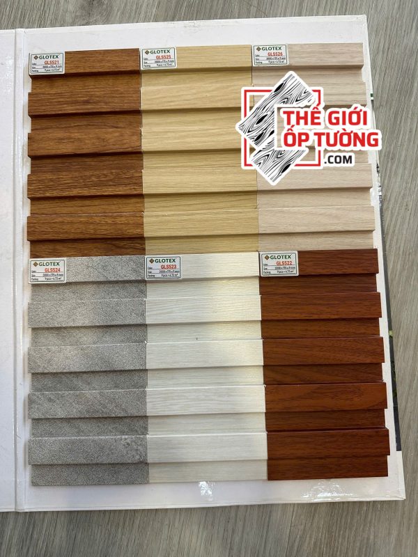 thi công tấm ốp tường nano lam sóng glotex Thế Giới Ốp Tường