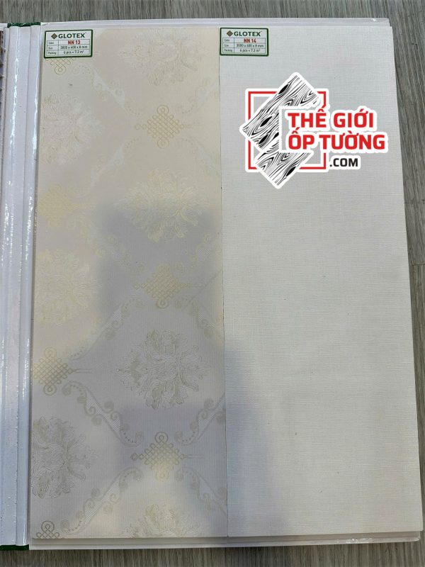 thi công tấm ốp tường nano lam sóng glotex Thế Giới Ốp Tường