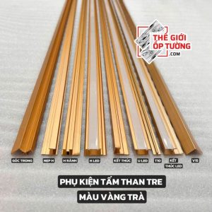 Phụ Kiện Tấm Ốp Tường Than Tre Bằng Hợp Kim