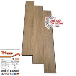 Sàn Gỗ Đức Cốt Đen 8mm cao cấp TH-Black 8803