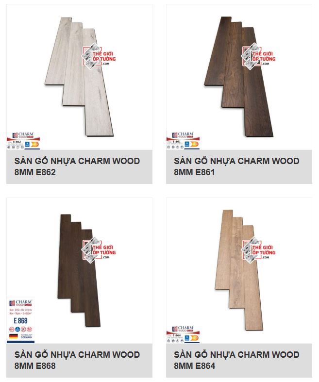 Sàn Gỗ Nhựa CHARM WOOD 8mm