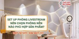 Set Up Phòng Livestream: Nên Chọn Phông Nền Nào Phù Hợp Sản Phẩm?