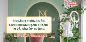So Sánh Phông Nền Livestream Dạng Tranh In Và Tấm Ốp Tường: Đâu Là Lựa Chọn Phù Hợp?