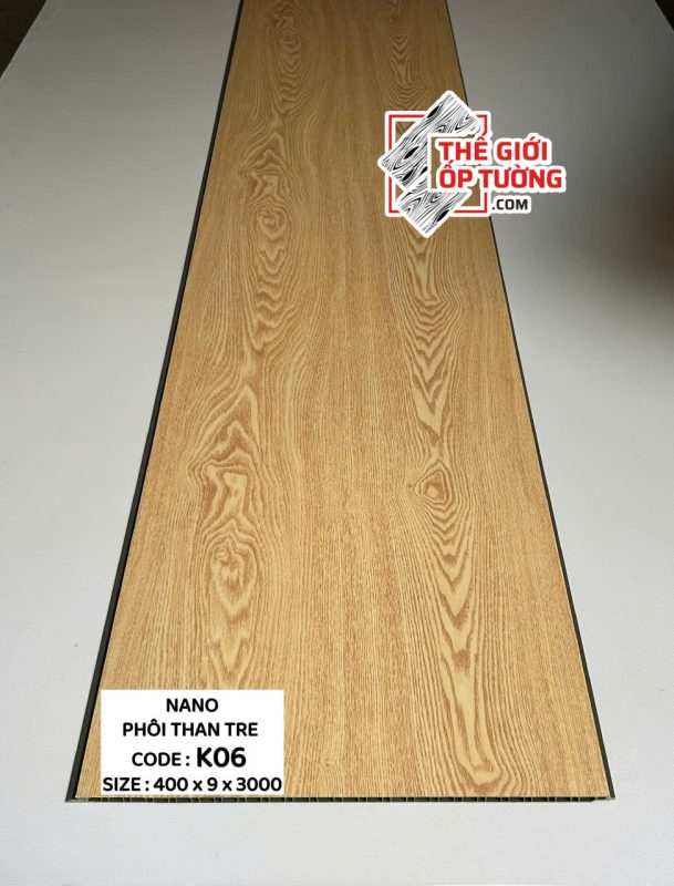 Tấm Ốp Tường Nano Phôi Than Tre 9mm K06