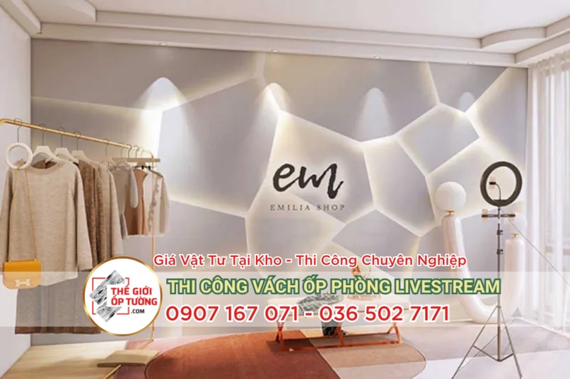 Tấm Ốp Tường Livestream (Lam Sóng, Gỗ Nhựa, PVC Nano…)