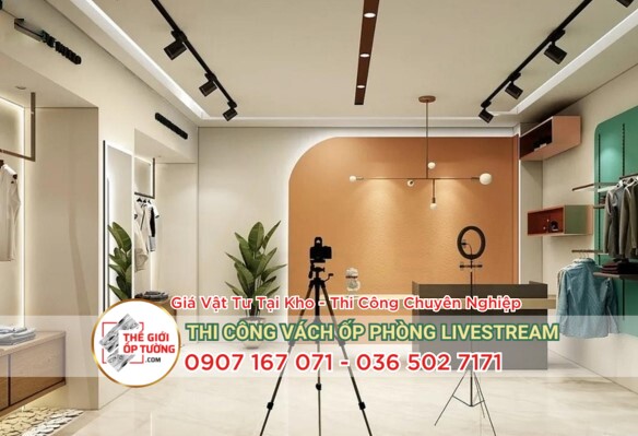 Tấm Ốp Tường Livestream (Lam Sóng, Gỗ Nhựa, PVC Nano…)
