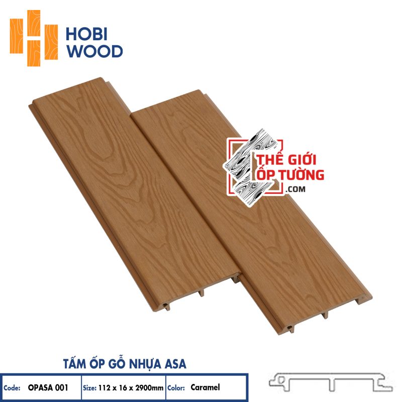 Tấm Ốp Gỗ Nhựa Ngoài Trời ASA HobiWood